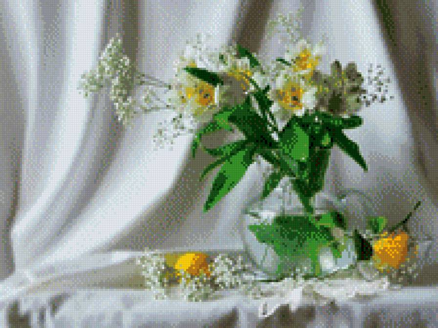 Натюрморт - натюрморт, цветы - предпросмотр