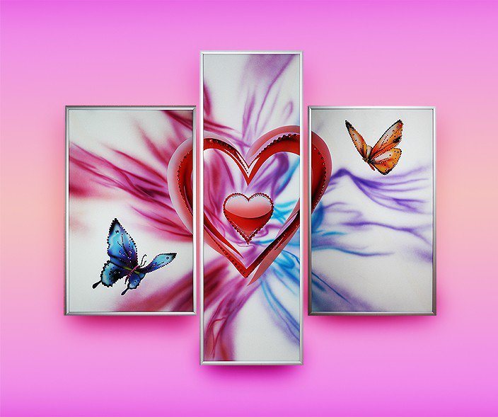 Триптих - сердце, триптих - оригинал