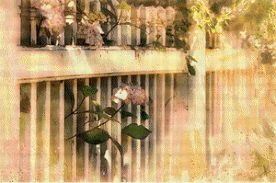 забор - пейзаж - предпросмотр