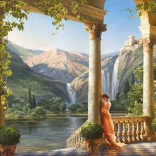 Схема вышивки «пейзаж»