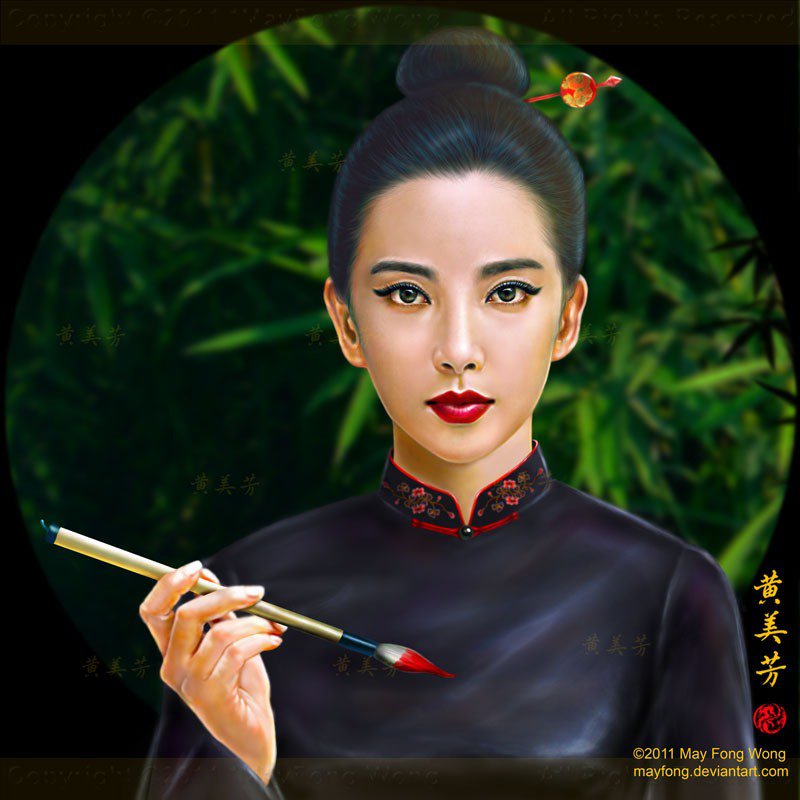 belleza china en negro - оригинал