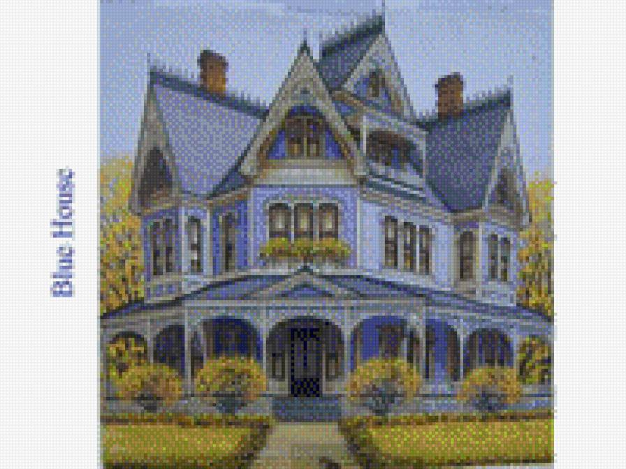 blue house - предпросмотр