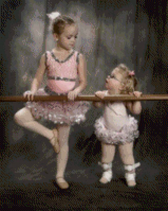 Маленькие балерины - дети, портрет, девочка - предпросмотр