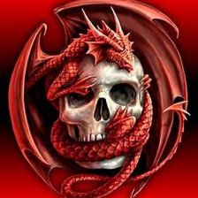 calavera con dragon