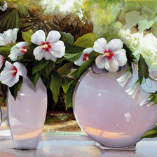 Схема вышивки «ceramica blanca con flores»