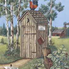 Схема вышивки «excusado con gallo»