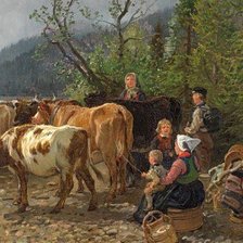 Схема вышивки «esperando a vadear el rio parte 2»