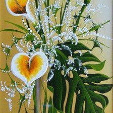 Схема вышивки «flores-calas»