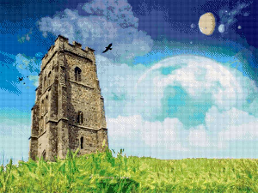 башня - пейзаж - предпросмотр