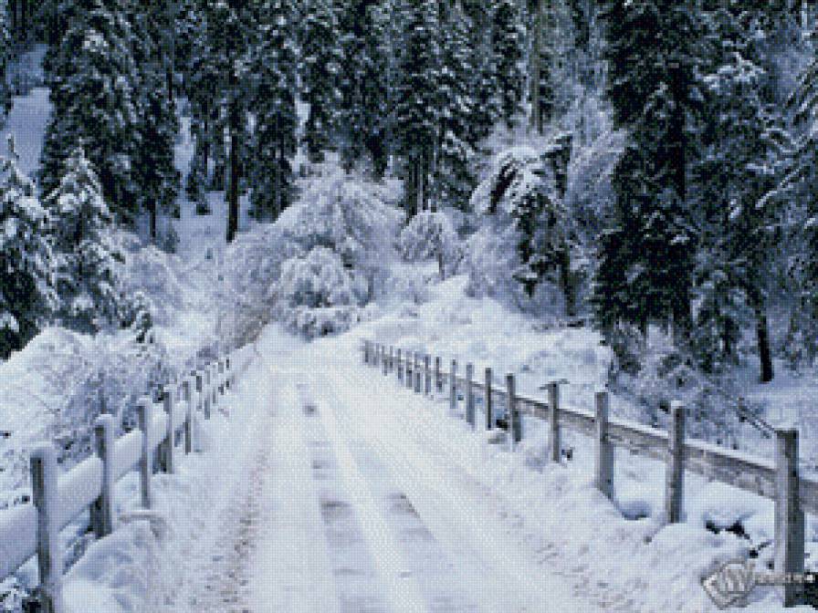 снежный мост - пейзаж - предпросмотр