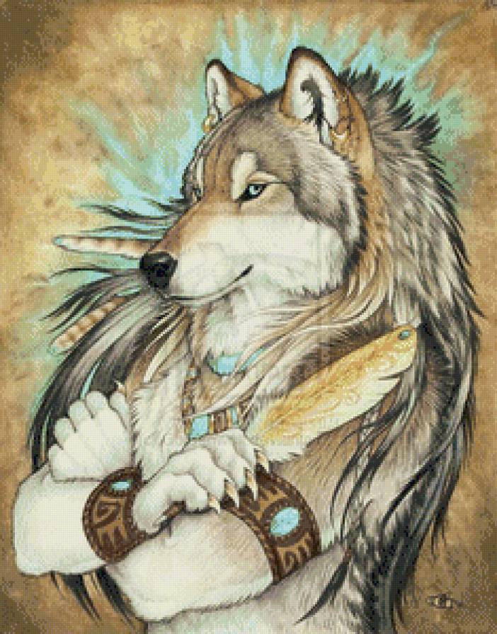 вождь - волк, животное, природа - предпросмотр