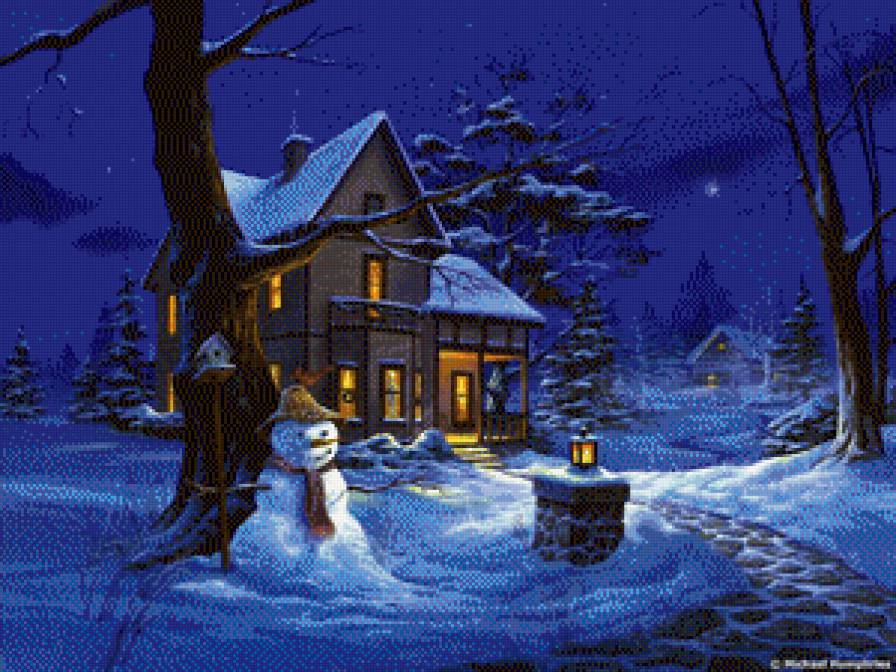 Різдвяний Сніговик - предпросмотр