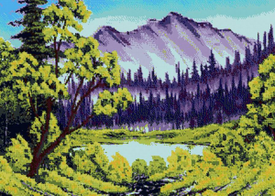 Природа - пейзаж, природа, лес, река - предпросмотр