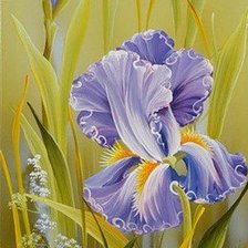 Оригинал схемы вышивки «flores-iris» (№810845)