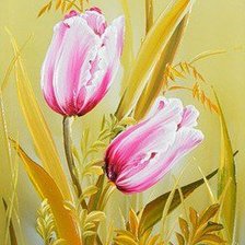 Схема вышивки «FLORES-tulipanes»