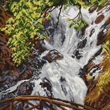 Схема вышивки «водопад»