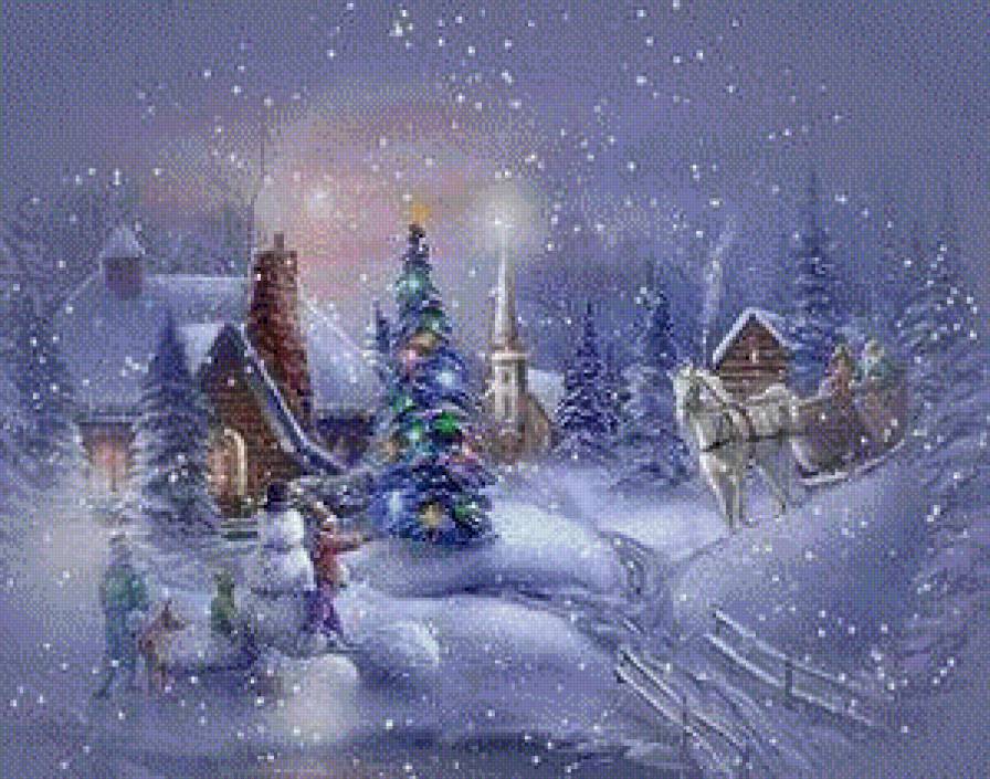 Рождество - рождество, зима, снег, лес - предпросмотр