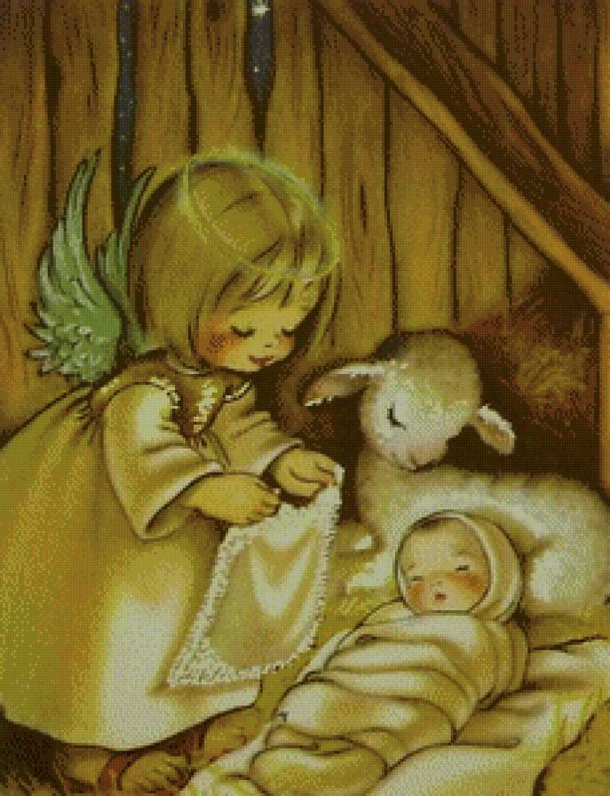 маленький ангел-хранитель - ангел, дети - предпросмотр