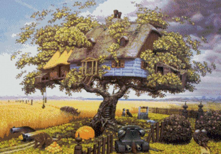 дом на дереве - дома - предпросмотр