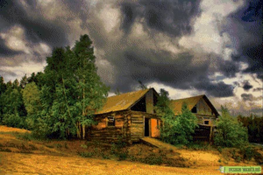 перед грозой - пейзаж - предпросмотр