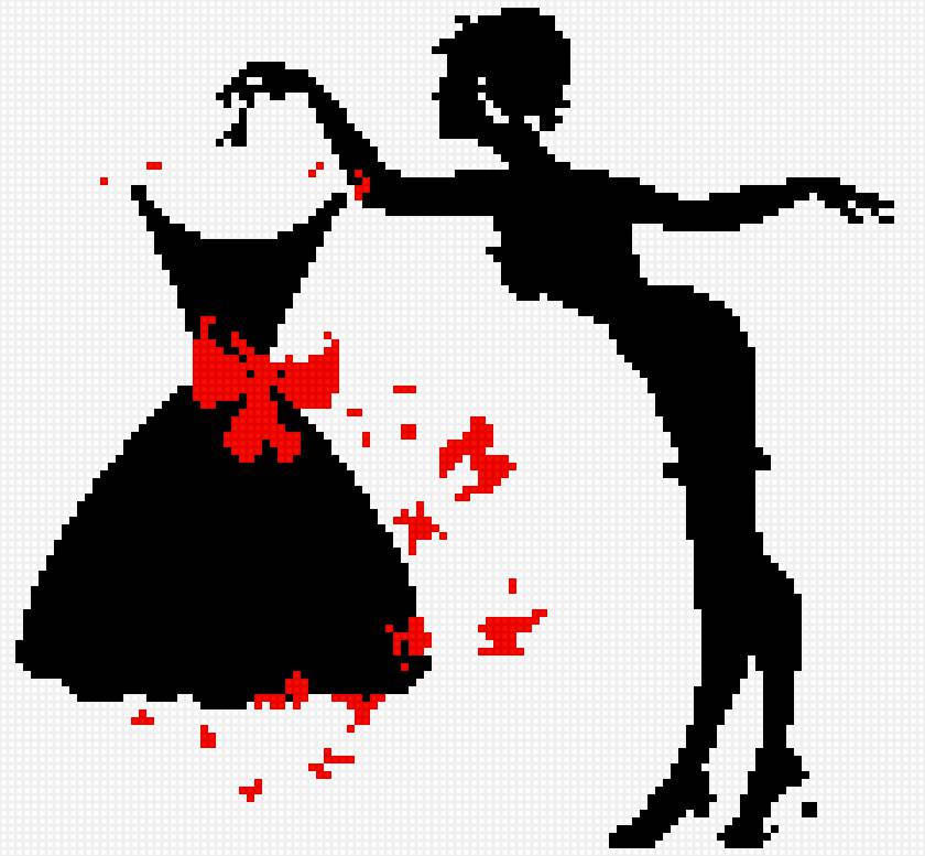 Модница - черно-красная тема - предпросмотр