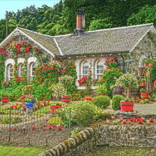 Схема вышивки «домик»