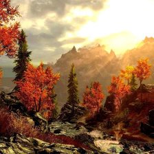 Схема вышивки «пейзаж»