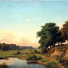 Схема вышивки «пейзаж»