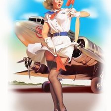 Схема вышивки «Стюардесса»