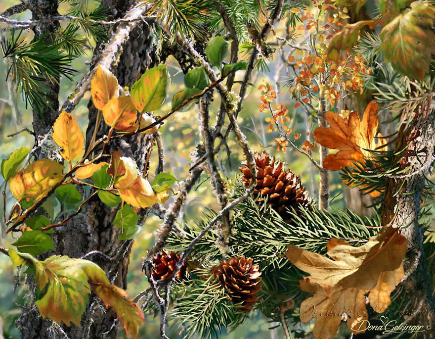 в сосновом лесу - лес, природа - оригинал