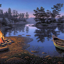 Схема вышивки «романтический вечер»