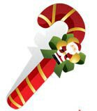 новогодние атрибуты - палочка, карамель, шар, новый год, рождество - оригинал