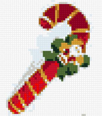 новогодние атрибуты - рождество, шар, карамель, новый год, палочка - предпросмотр