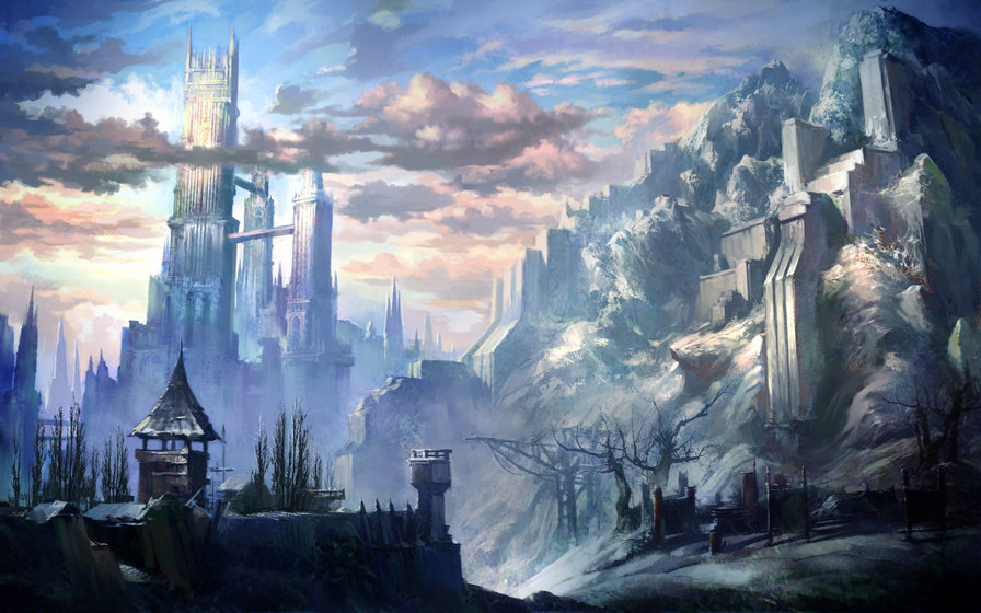 Замок - фэнтези. - оригинал