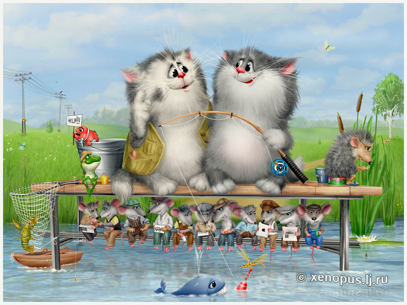 рыболовы - детская - оригинал