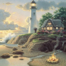 Схема вышивки «маяк»