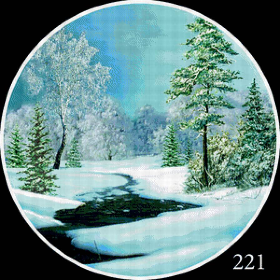 Зима - круг - предпросмотр