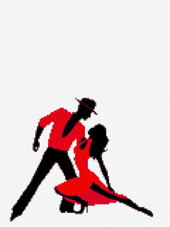 Танго - черно-красная тема - предпросмотр