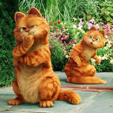 Схема вышивки «Рыжий кот»