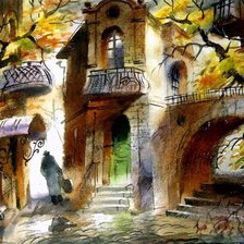 Схема вышивки «городок»