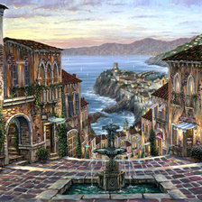 Схема вышивки «фонтан»