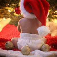 Щастье - елка, подарки, зима, дети, новый год - оригинал