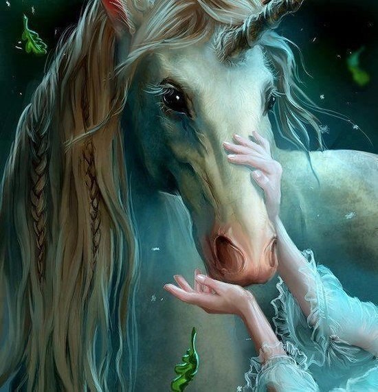 единорог - единорог, ладони, арт, фентези, сказка - оригинал