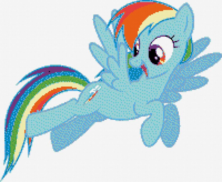 радуга - радуга, пони - предпросмотр