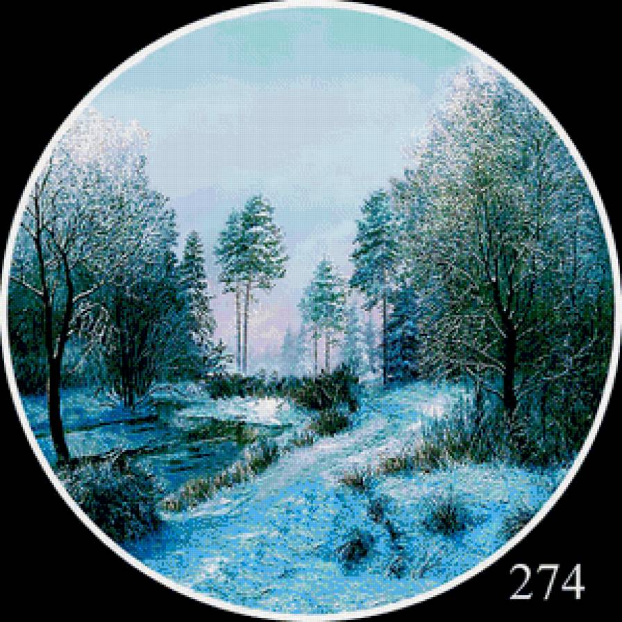 Зима - круг - предпросмотр