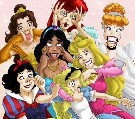 сказочные принцессы - красавицы, мультфильмы, дисней, принцессы, сказки - оригинал