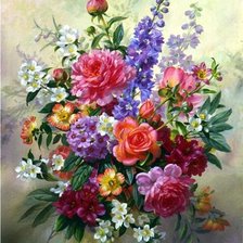 Схема вышивки «букет»