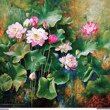 Схема вышивки «цветы»