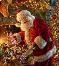 Санта с подарками