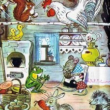 Схема вышивки «Теремок Сутеев»